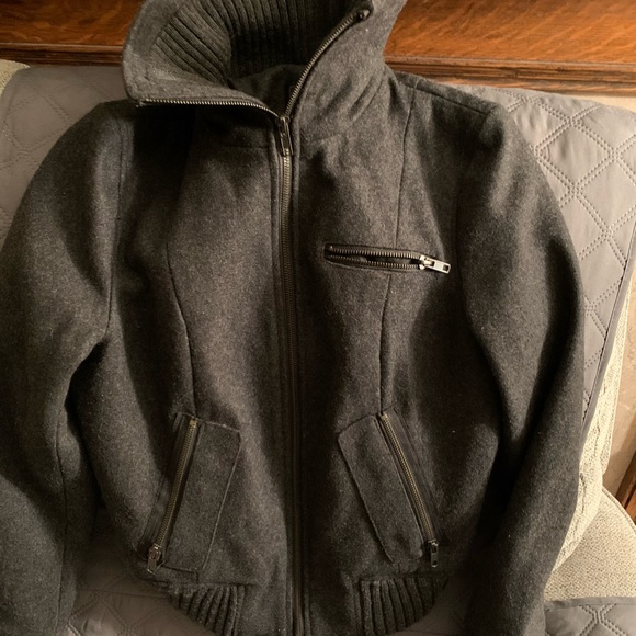 Express boy or girls wool jacket. Size XS. Gray is the color. - Picture 5 of 12